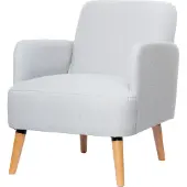 Paper Flow PaperFlow FTBRO.23.02, Sessel, Polyester, Grau, Partikelbord, Holz, Klassisch, Holz