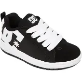 Dc-shoes Court Graffik Jugend Schnürung Skateboard Turnschuhe In Schwarz Weiß (37; Schwarz-Weiss)