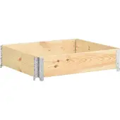vidaXL Hochbeet 100x100 cm Kiefer Massivholz