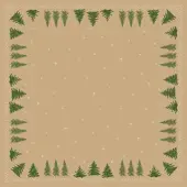Duni GmbH Bio-Dunicel Mitteldecke 84x84 cm Humble Trees | Packung (20 Stück)