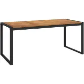 vidaXL Gartentisch mit Gestell U-Form 180x90x75 cm Akazie Massivholz
