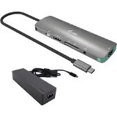 I-Tec USB-C Metal Nano Docking Station 4K HDMI LAN with Power Delivery 100W + Universal Charger 100W