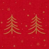 Duni GmbH Servietten 40x40 cm, 3-lagig, Shimmer Trees Design | Packung (250 Stück)