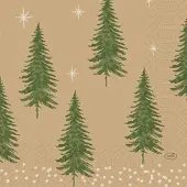 Duni GmbH Servietten 33x33 cm 3-lagig Humble Trees | Packung (250 Stück)