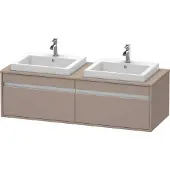 Duravit Waschtischunterschrank Ketho 140x55x42,6cm, f EWT, 2 AZ, B bs, bas. m