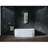 Riho freistehende Badewanne Devotion 180x80 B2W weiß, B096003005 B096003005
