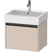 Duravit Ketho.2 Wastafelonderkast 58,4x46x44 cm Mat Taupe