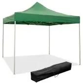 Divina Garden 3 x 3 m grüner Faltpavillon mit wasserdichter PVC-Beschichtung