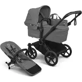 Bugaboo Donkey 6 Geschwisterkinderwagen Moon Grey Moon Grey