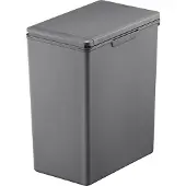 EKO Abfalleimer Morandi Touch, platzsparend, Touch Bar, Kunststoff, B 206 x T 325 x H 400 mm, 20 Liter, grau