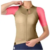 Castelli - Women's Corretto Jersey - Radtrikot Gr M beige