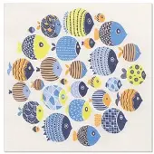 Papstar 20 Servietten, 33 cm x 33 cm 3-lagig 1/4-Falz Design Set 3