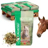 Agrobs AlpenGrün Mash 12x15kg - getreidefreies Mash mit Schleimstoffen und Gemüse