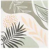 Papstar 200 Servietten, 3-lagig 1/4-Falz 33 cm x 33 cm Bouquet