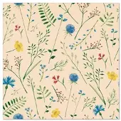Papstar 20 Servietten, 33 cm x 33 cm 3-lagig 1/4-Falz natur