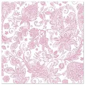 Papstar 50 Servietten "ROYAL Collection" 1/4-Falz 40 x 40 cm fuchsia