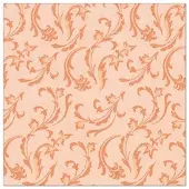 Papstar 50 Servietten "ROYAL Collection" 1/4-Falz 40 x 40 cm nektarine