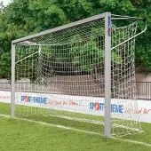 Sport-Thieme Jugend-Fußballtor in Bodenhülsen stehend, Quadratprofil, Verschraubte Eckverbindungen