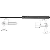 METZGER 2110441 Gasfeder Heckklappendämpfer für RENAULT MODUS / GRAND MODUS (F/JP0) 534mm