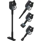 Hoover HF401P 011, Stabstaubsauger, Beutellos, Schwarz, Silber, 0,7 l, Trocken, Zyklonal, EPA