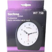 Technoline WT 758, Quarzwecker, Oval, Schwarz, Analog, 1 Stück(e)
