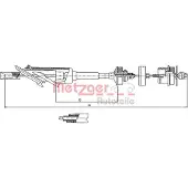 METZGER 11.2254 Kupplungsseil Seilzug passend für PEUGEOT 106 II Schrägheck (1A, 1C) 673/422mm