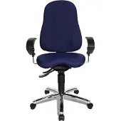 Topstar Drehstuhl Sitness 10 - blau Universalrollen.