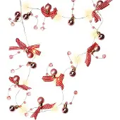 Goobay 60269, Lichterketten, Gold, Pink, Rot, Silber, Weiß, Kupfer, Baumwolle, Kunststoff, IP20, 10 Glühbirne(n), LED