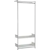 MOX Anlehngarderobe Comba Tablare weiss weiß, Designer André Zingg, 80x195x36 cm