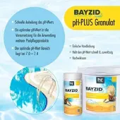 BAYZID pH Plus Granulat für den Pool 6 x 1kg
