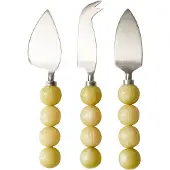 HK Living - Käsemesser-Set, lemon (3er-Set)
