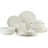 Fonq Loods Geschirrset - Matt Creme (24er Set)