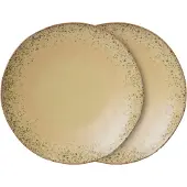 HK Living - 70's Teller, Ø 27,5 cm, grit (2er-Set)
