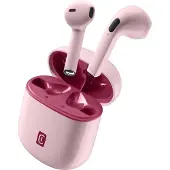 Cellularline WIRELESS HEADSET STYLE COLOR, True Wireless Stereo (TWS), Anrufe/Musik, 80 g, Kopfhörer, Rot