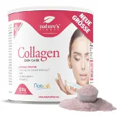 Nutrisslim Collagen Skin Care - Marine Kollagen Pulver Hochdosiert (5000mg) mit Vitamin C - Unterstützt Haare, Nägel und Haut - 120 g