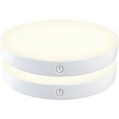 Lunartec 2er-Set dimmbare Akku-Lichter mit Touch, 3000 K, 1.000 mAh, Magnet
