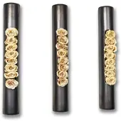 Flowerbox 3er-Set Infinity-Bloom Tube - anthrazit/champagne - 40x6,5 cm