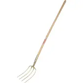 Freund Victoria Dunggabel Erntekönig Zinken-L.310mm 4 Zinken norddeutsch geschmiedet,m.Stiel