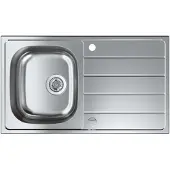 GROHE K200, Aufsatzwanne, Rechteckig, Edelstahl, Edelstahl, 1 Becken, Rechteckig
