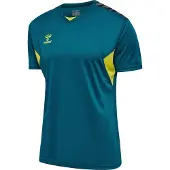 Hummel hmlAUTHENTIC PL JERSEY S/S BLUE CORAL/SULPHUR SPRING BLUE CORAL/SULPHUR SPRING S