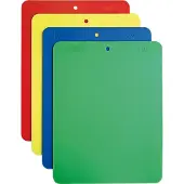 Contacto Schneidunterlage, aus flexiblem Polyethylen, mit Aufhängeloch, Variante wählbar : 4er-Set rot, gelb, blau, grün Variante: 4er-Set rot, gelb, blau, grün