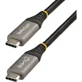 StarTech.com .com 50cm USB-C Kabel, USB 10Gbps, 100W (5A) Power Delivery, 8K 60Hz / 4K 144Hz DP-Alt-Modus - Thunderbolt-Kompatibel, 0,5 m, USB C, USB C, USB 3.2 Gen 2 (3.1 Gen 2), 10 Gbit/s, Grau, Schwarz