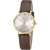 Regent F-1640 Damenuhr Quarz Braun/Goldfarben
