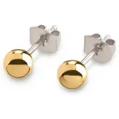 Boccia 0504-03 Damen-Ohrringe Titan Goldfarben