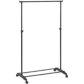 Wellhome Exclusive S - Kleiderständer, Kleiderbügel 160x80x42 in Schwarz