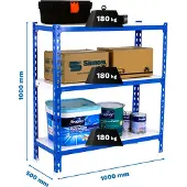 Simonclick Plus 3/500 1000 Metallregal 1000x1000x500 Mm