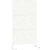 Syfax Sichtschutz Weiß 100 x 50 x 180 cm Stahl