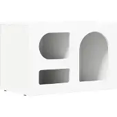 vidaXL TV-Schränk ELST 60 x 35 x 40 cm Weiß Holzwerkstoff