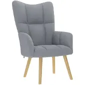 vidaXL Relaxsessel Hellgrau Stoff