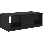 vidaXL Couchtisch Schwarz Eichen-Optik 102 x 50 x 36cm Holzwerkstoff